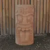 Product image 1 of the product “Tiki Statue Polynesia style. From coconut palm 50cm. Approx. 22-24cm dia. Model 2 - Tongue outstretched ”
